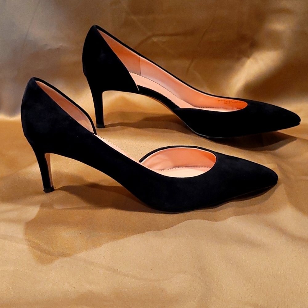 VERY CLEAN!  J Crew Women's Lucie Suede D'orsay Style Pump Size 7.5